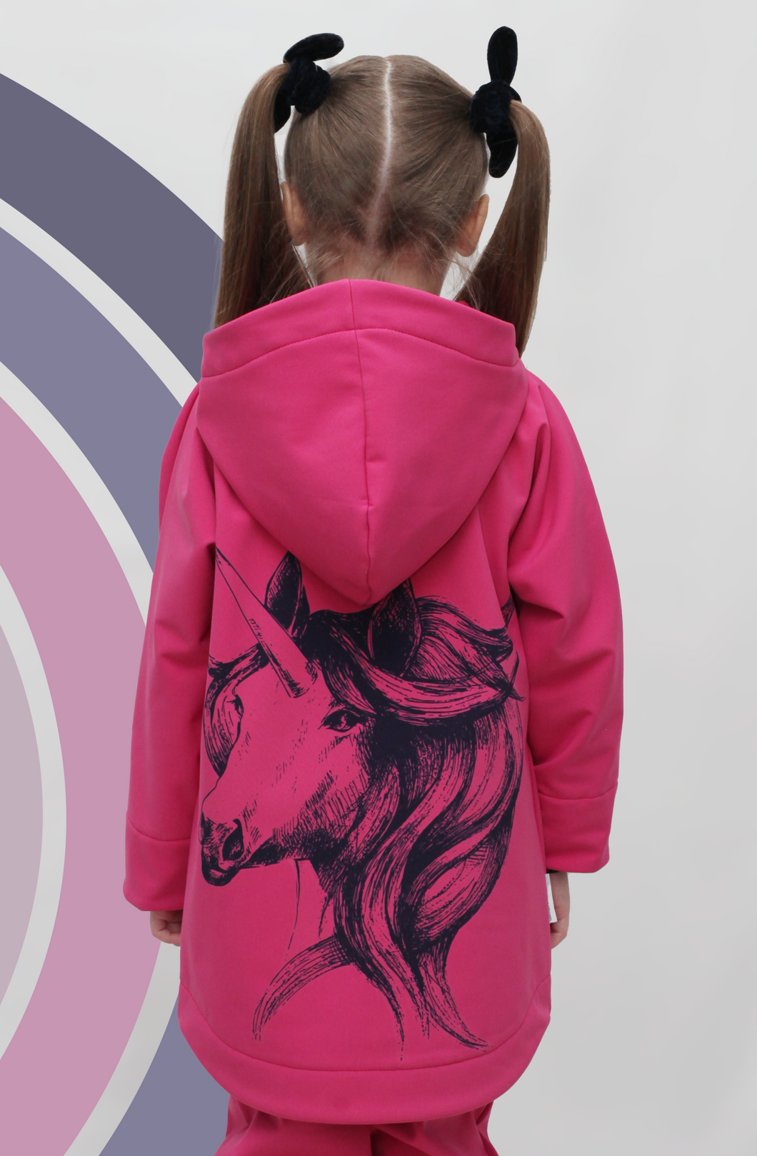 UNICORN Girls Softshell Jacket (size 104 - 128)