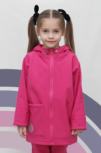 Meiteņu Softshell jaka ar dzīvnieku apdruku (86-98 izmērs)